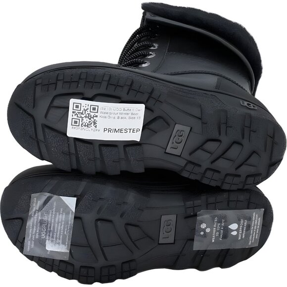 UGG Butte II CWR Waterproof Winter Snow Boots Black Kids Girls US 13 - Picture 6 of 6